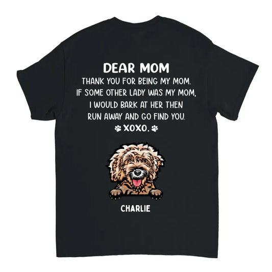 Querida mamá - Camiseta, sudadera, sudadera con capucha unisex personalizada - Regalos para amantes de perros y gatos 