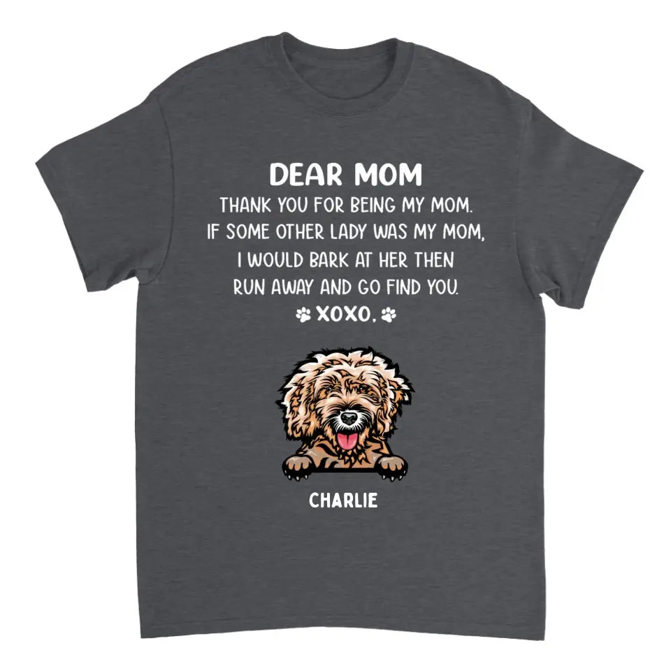 Dear Mom - Personalized Custom Unisex T-shirt, Sweatshirt, Hoodie - Gifts For Dog, Cat Lovers