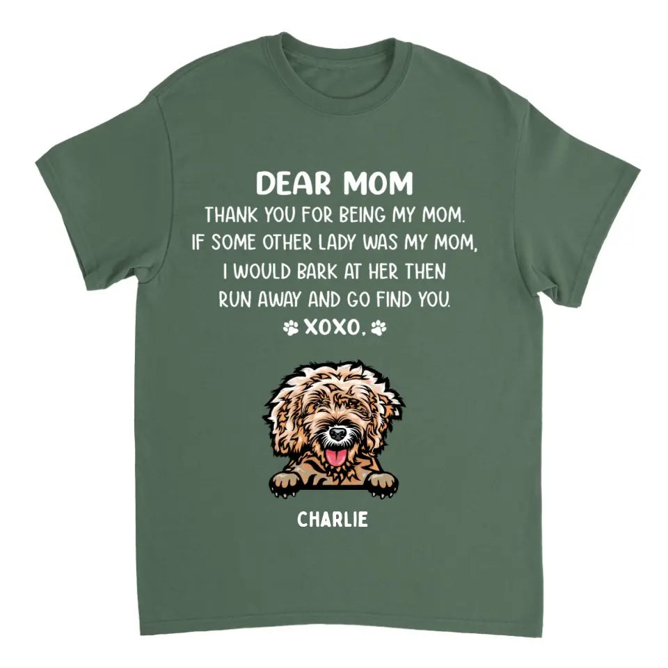 Dear Mom - Personalized Custom Unisex T-shirt, Sweatshirt, Hoodie - Gifts For Dog, Cat Lovers