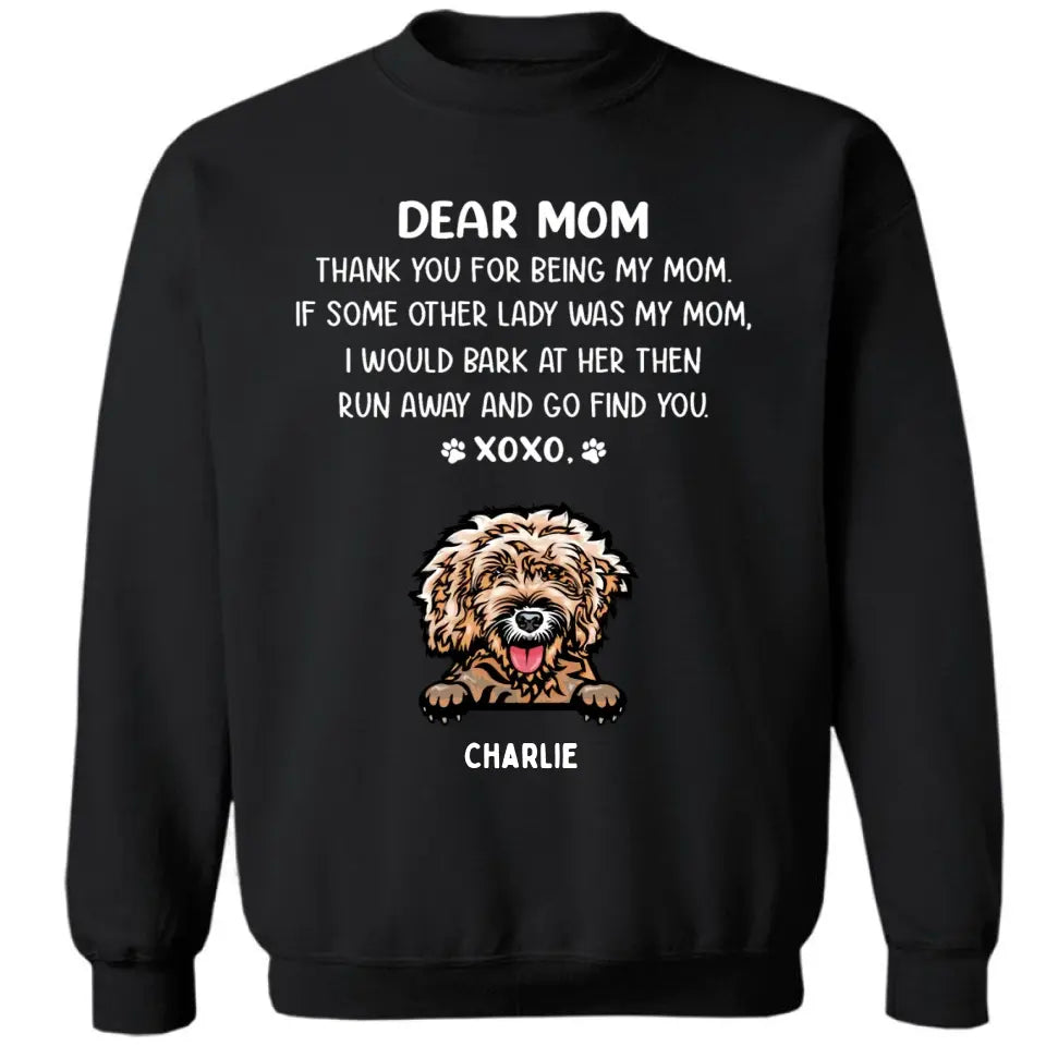 Dear Mom - Personalized Custom Unisex T-shirt, Sweatshirt, Hoodie - Gifts For Dog, Cat Lovers