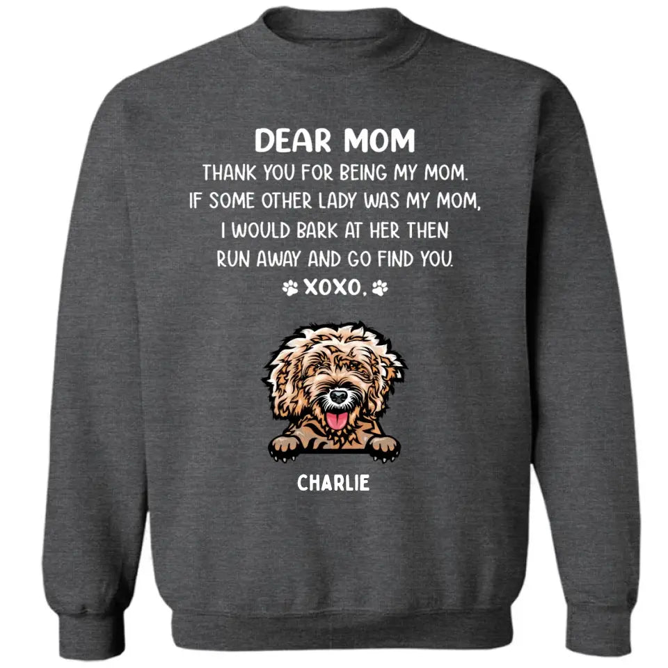 Dear Mom - Personalized Custom Unisex T-shirt, Sweatshirt, Hoodie - Gifts For Dog, Cat Lovers