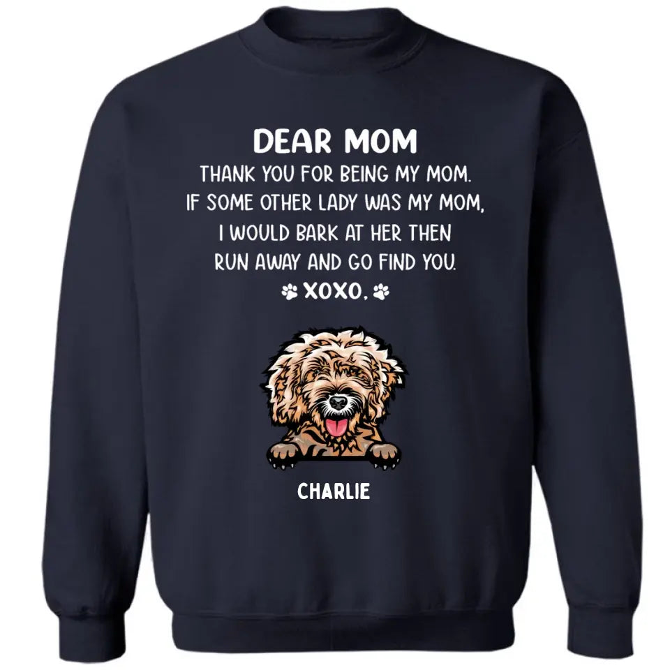 Dear Mom - Personalized Custom Unisex T-shirt, Sweatshirt, Hoodie - Gifts For Dog, Cat Lovers