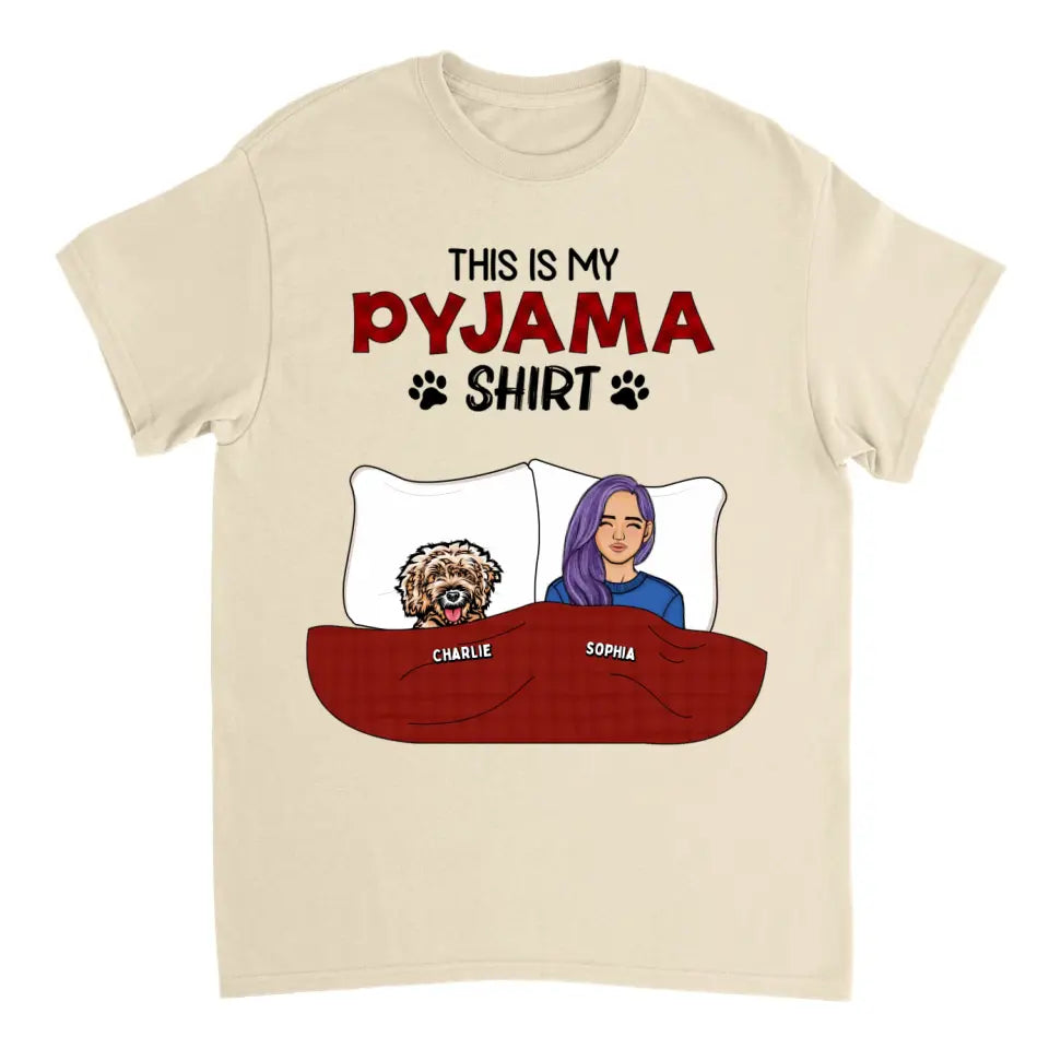 This is My Pawjama Shirt - Personalized Unisex T-shirt, Sweatshirt, Hoodie - Gift For Pet Lovers