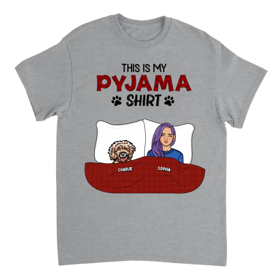 This is My Pawjama Shirt - Personalized Unisex T-shirt, Sweatshirt, Hoodie - Gift For Pet Lovers