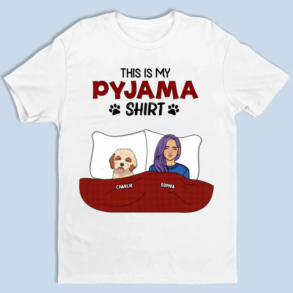 This is My Pawjama Shirt - Personalized Unisex T-shirt - Gift For Pet Lovers