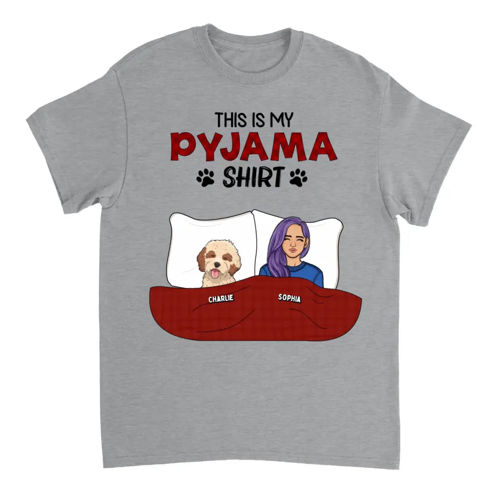 This is My Pawjama Shirt - Personalized Unisex T-shirt - Gift For Pet Lovers