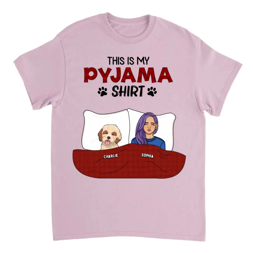 This is My Pawjama Shirt - Personalized Unisex T-shirt - Gift For Pet Lovers