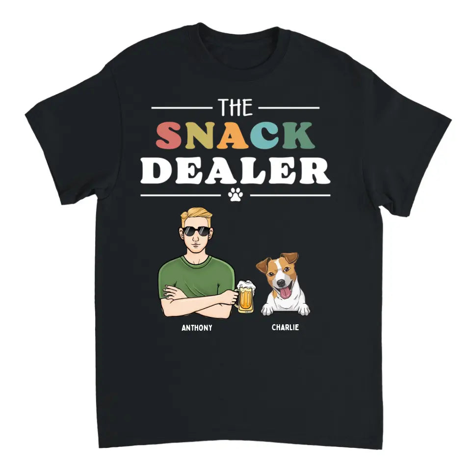 Pets Snack Dealer - Personalized Custom Unisex T-Shirt - Gift For Pet Lovers, Dog and Cat Lovers