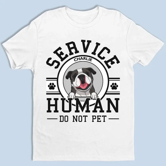 Dog Service Human Logo - Personalized Custom Unisex T-Shirt, Sweatshirt, Hoodie