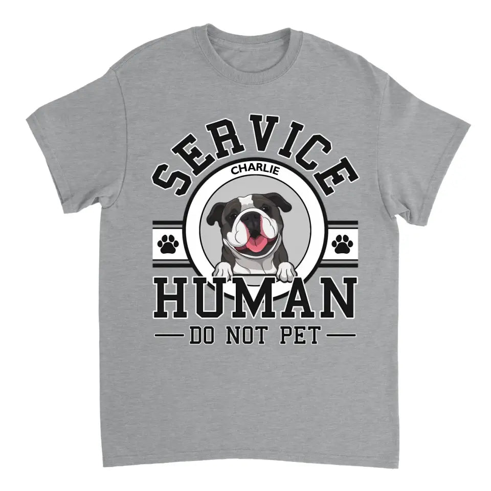 Dog Service Human Logo - Personalized Custom Unisex T-Shirt, Sweatshirt, Hoodie
