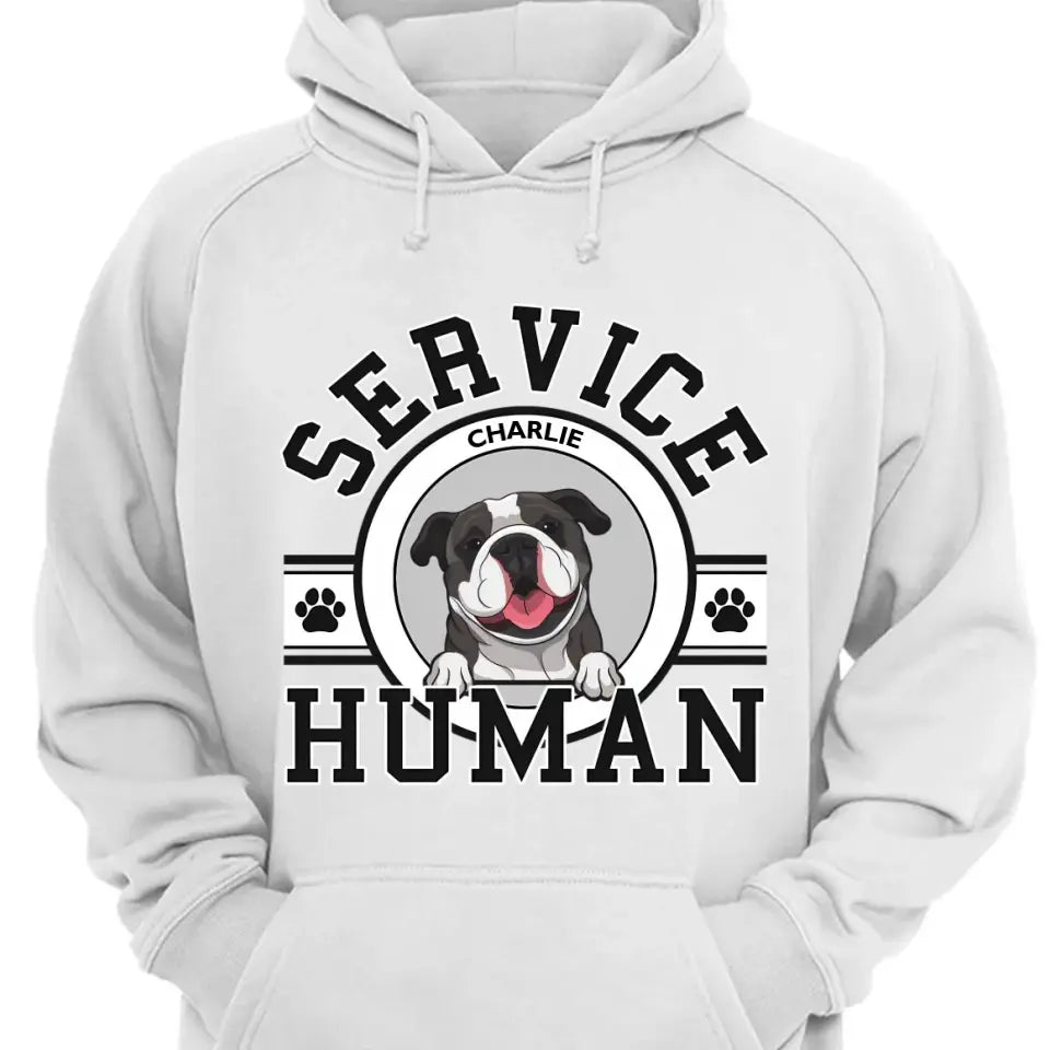 Hundeservice Menschliches Logo - Personalisiertes Unisex T-Shirt, Sweatshirt, Hoodie