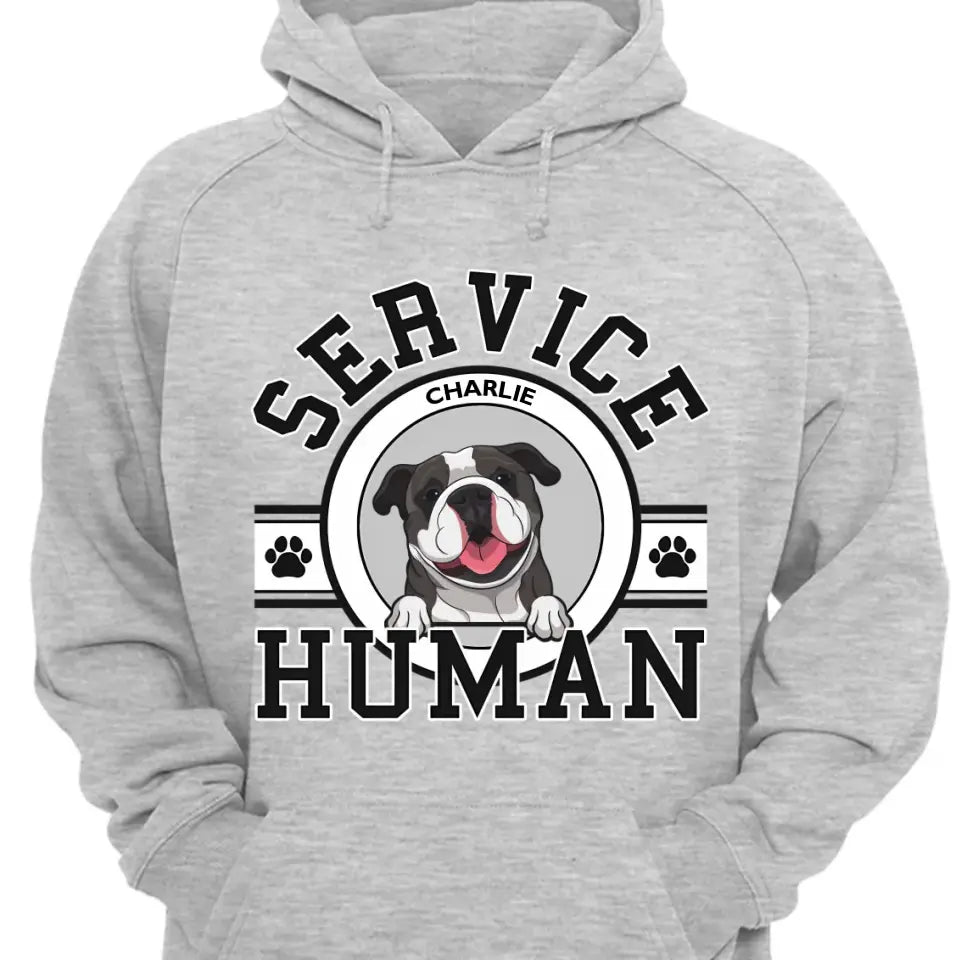 Dog Service Human Logo - Personalized Custom Unisex T-Shirt, Sweatshirt, Hoodie