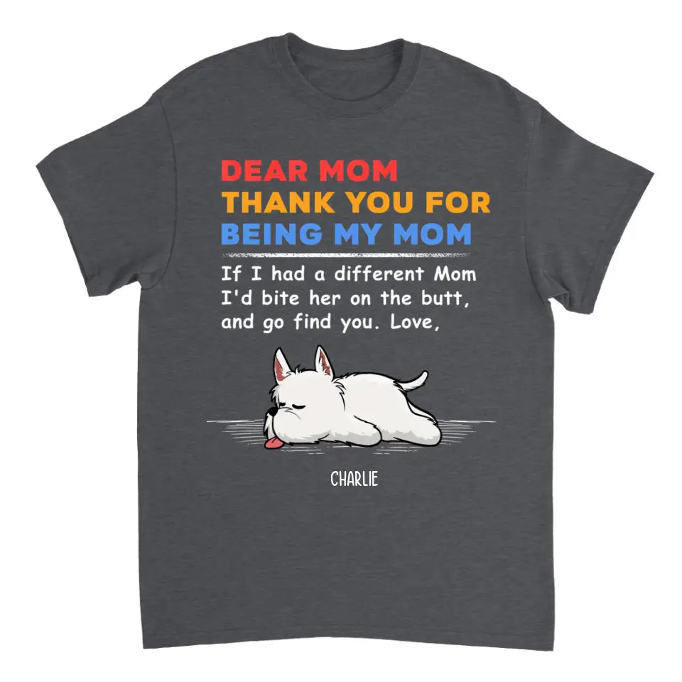 Thank You For Being My Dad - Personalized T-shirt, Sweatshirt, Hoodie - Gifts For Dog Lovers