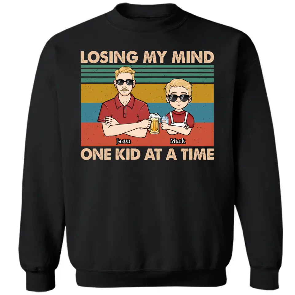 Losing My Mind One Kid At One Time - Personalized Custom Unisex T-shirt, Hoodie, Sweatshirt