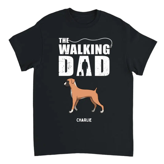 The Walking Dad - Personalized T-shirt, Sweatshirt, Hoodie - Gift For Dog Lovers