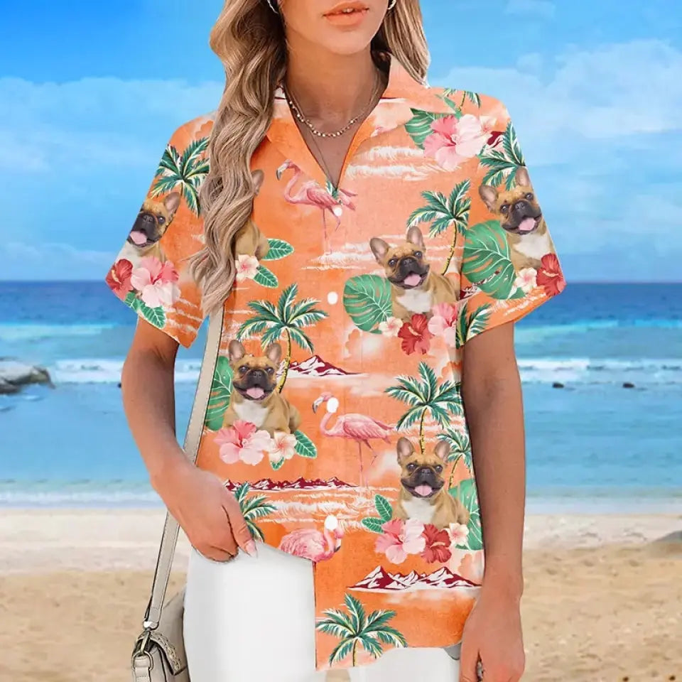 Custom Photo Go To The Beach - Personalized Hawaiian Shirt