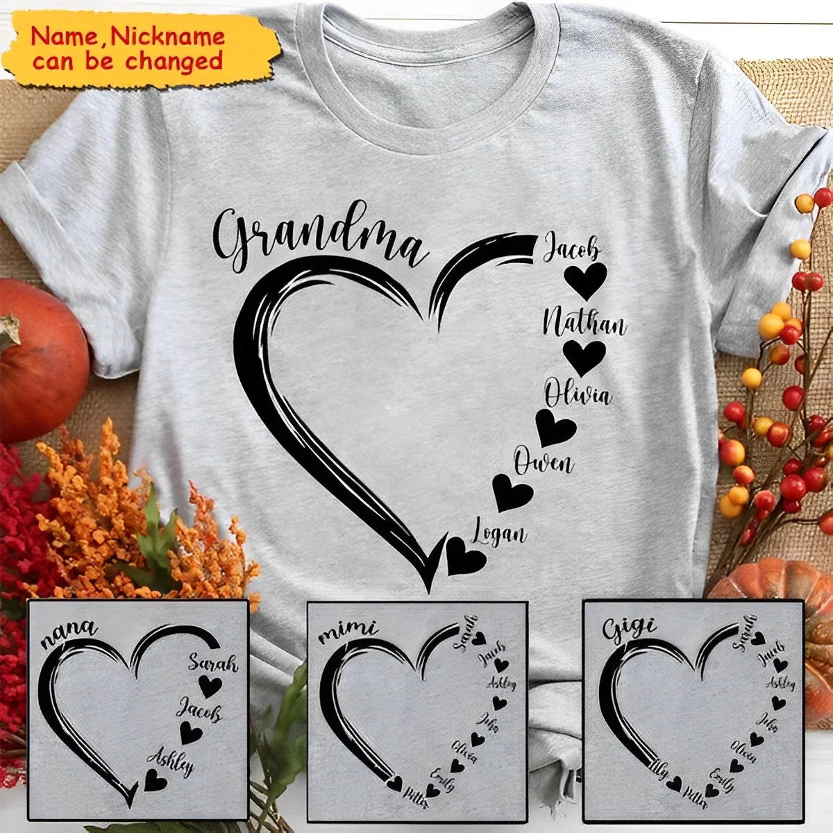 Personalized Sweetheart T-shirt - Mother's Day Gift, Gift For Mom, Grandma