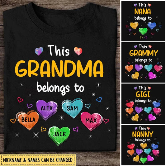 Personalized This Grandma Belongs To Sweet Heart - Mother's Day Gift, Gift For Mom, Grandma