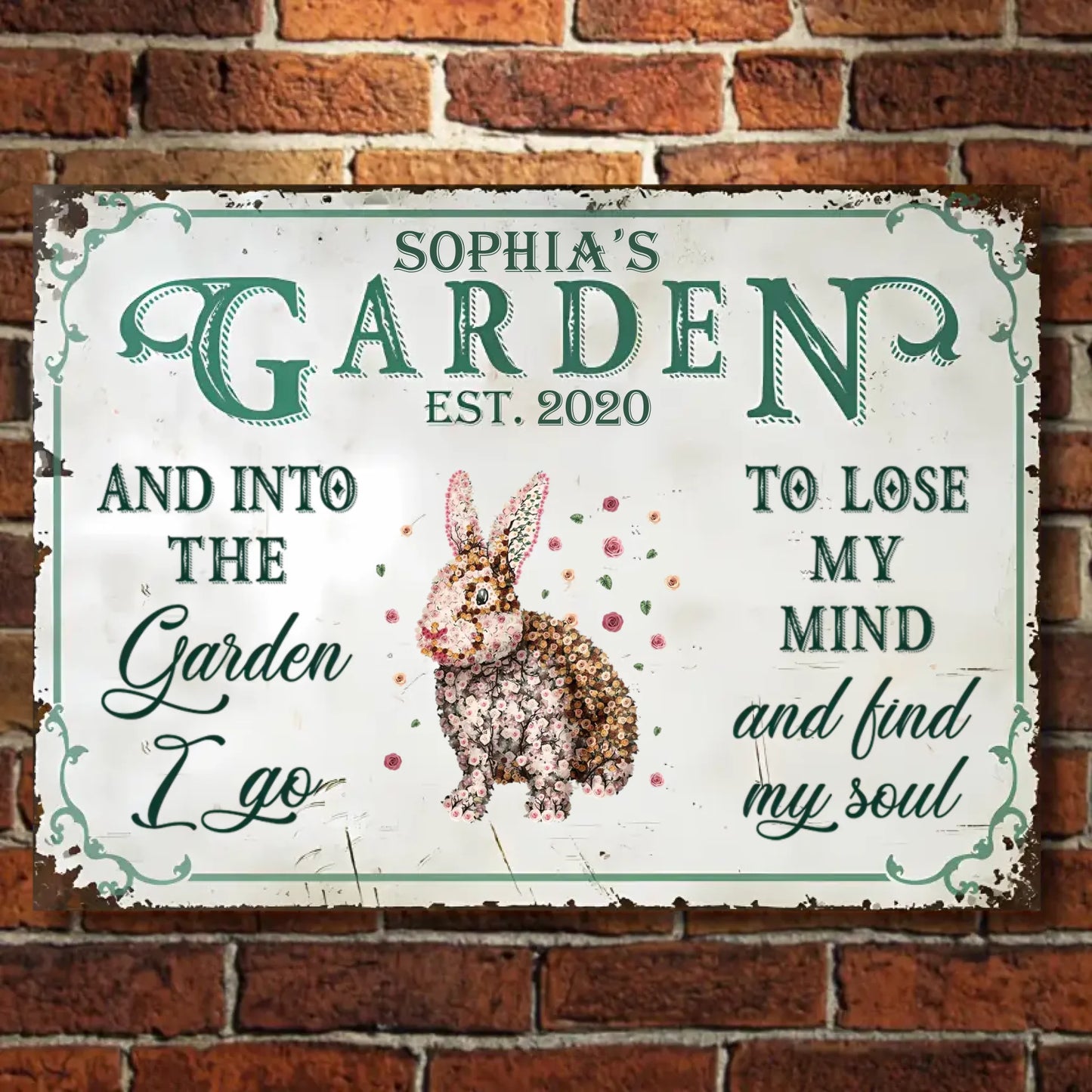 To Plant A Garden Is To Believe In Tomorrow - Personalized Horizontal Metal Sign