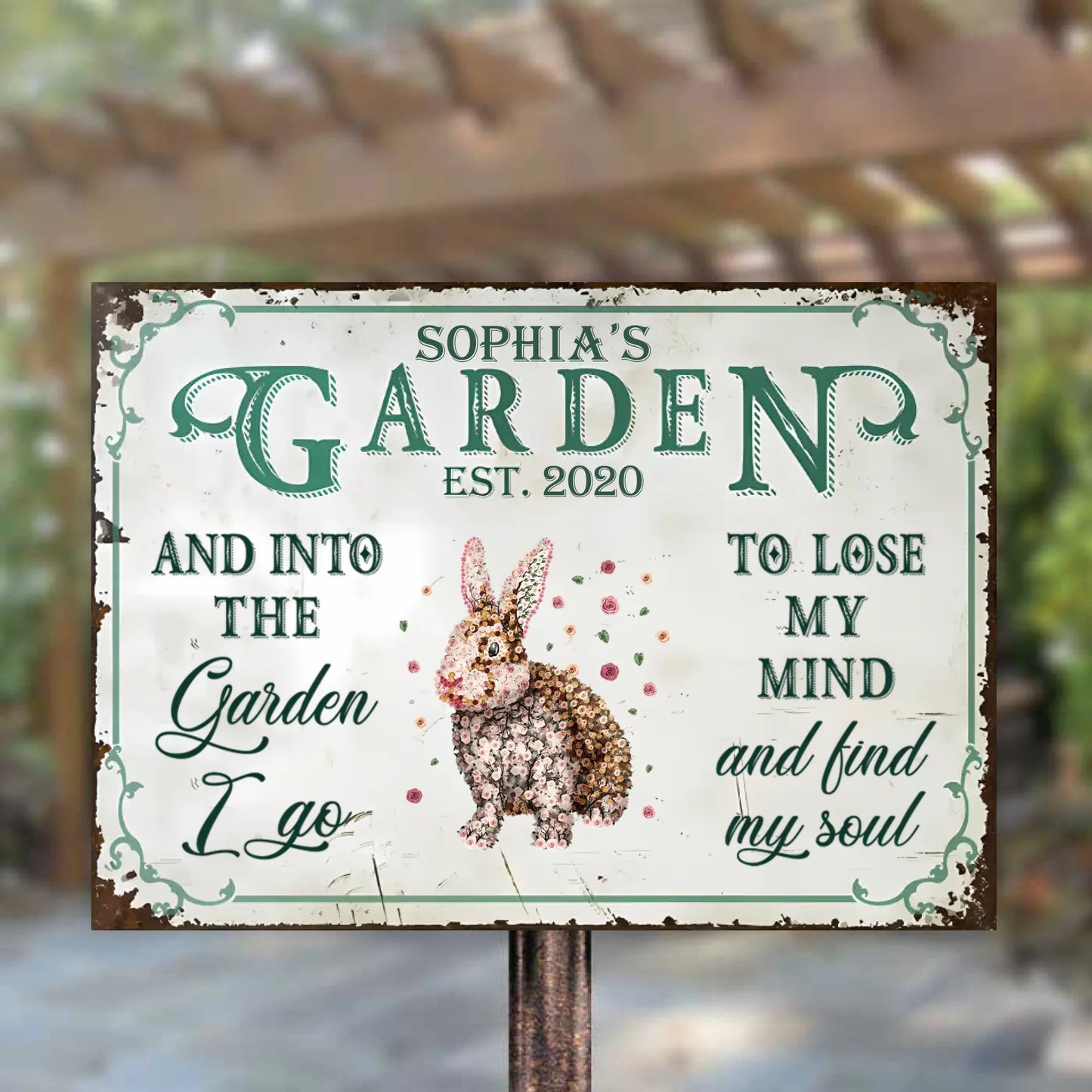 To Plant A Garden Is To Believe In Tomorrow - Personalized Horizontal Metal Sign