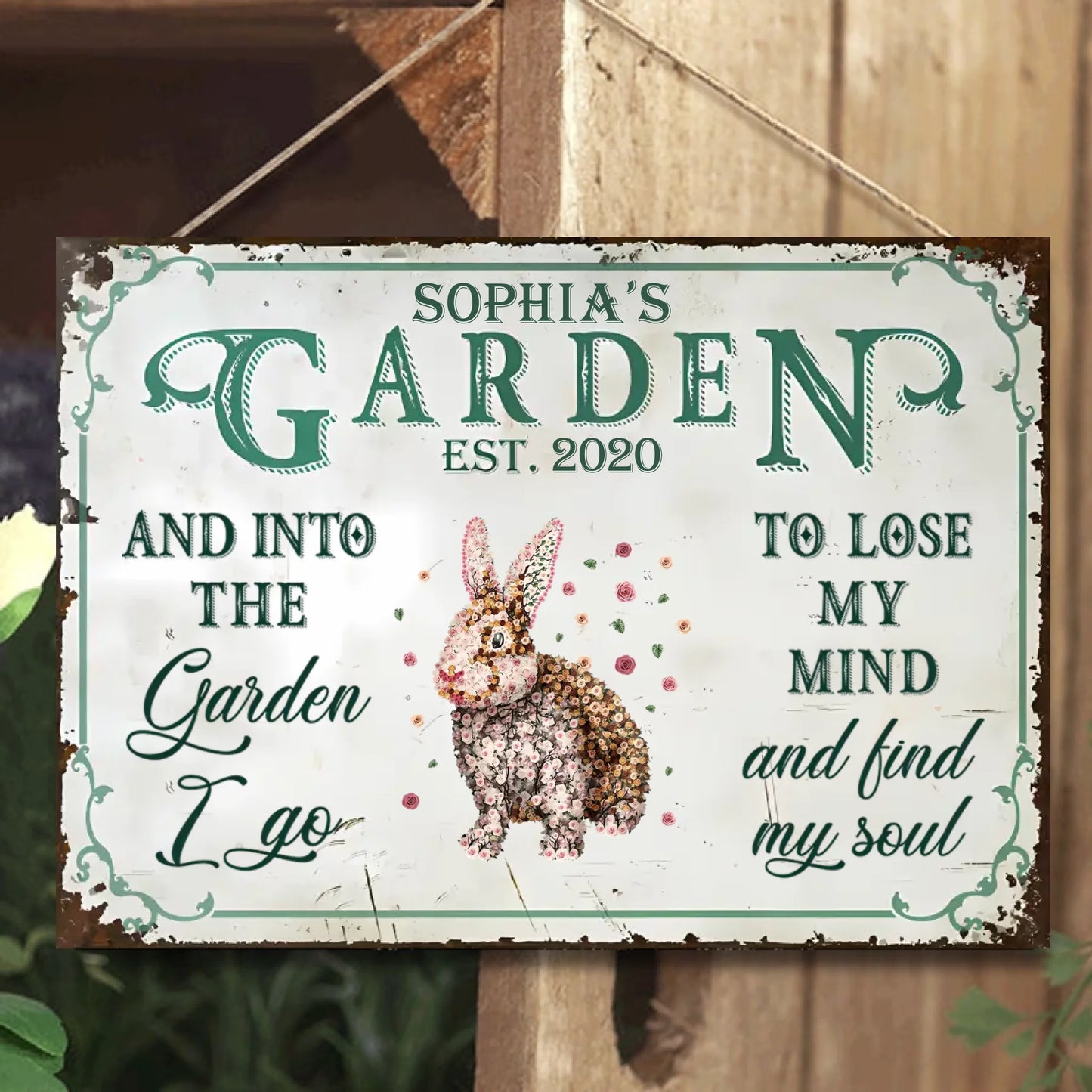 To Plant A Garden Is To Believe In Tomorrow - Personalized Horizontal Metal Sign