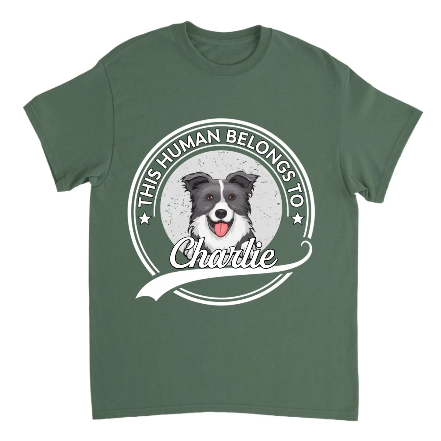 This Human Belongs To Dog - Personalized Unisex T-shirt, Sweatshirt, Hoodie - Gift For Dog Lovers