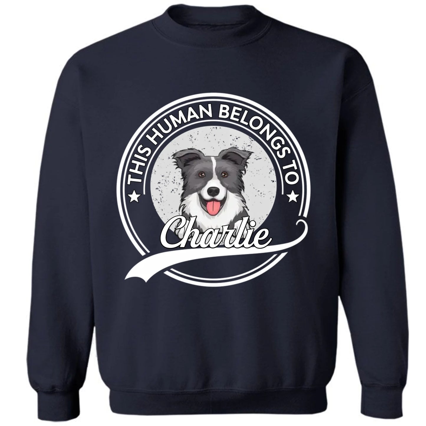 This Human Belongs To Dog - Personalized Unisex T-shirt, Sweatshirt, Hoodie - Gift For Dog Lovers