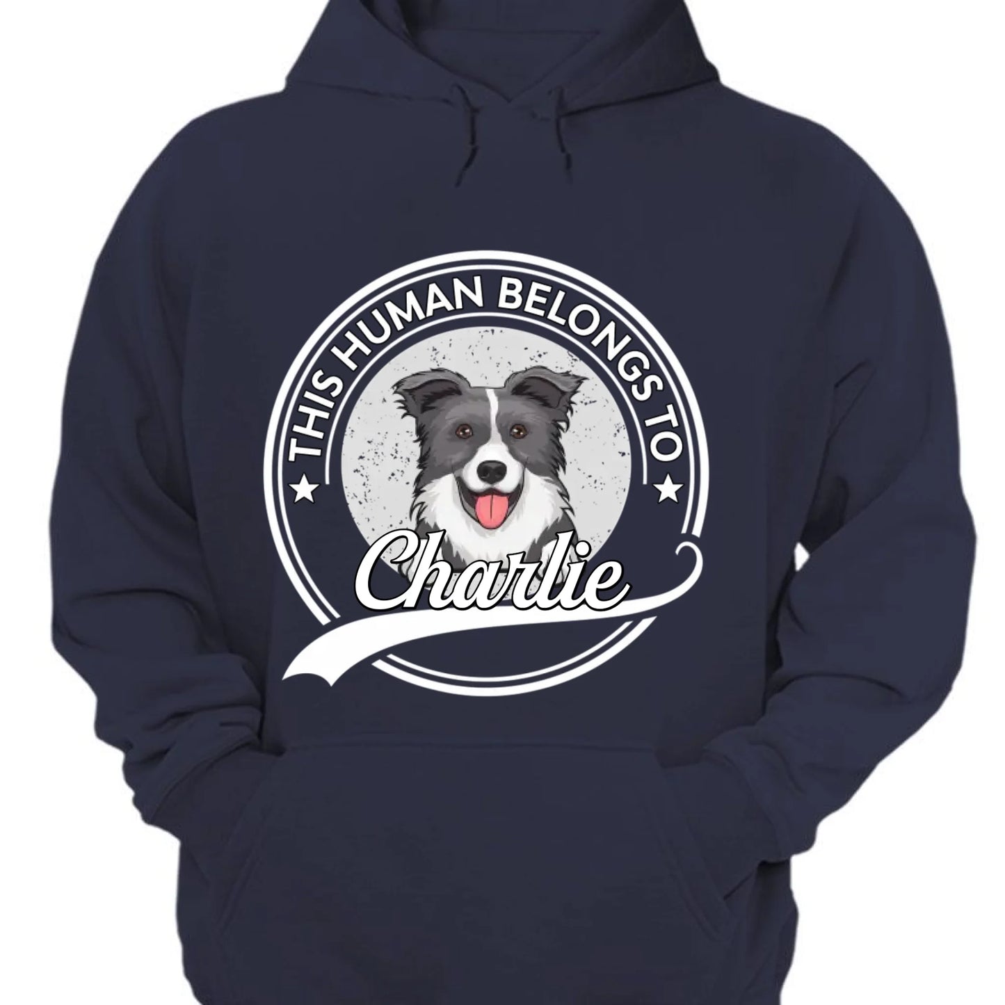 This Human Belongs To Dog - Personalized Unisex T-shirt, Sweatshirt, Hoodie - Gift For Dog Lovers