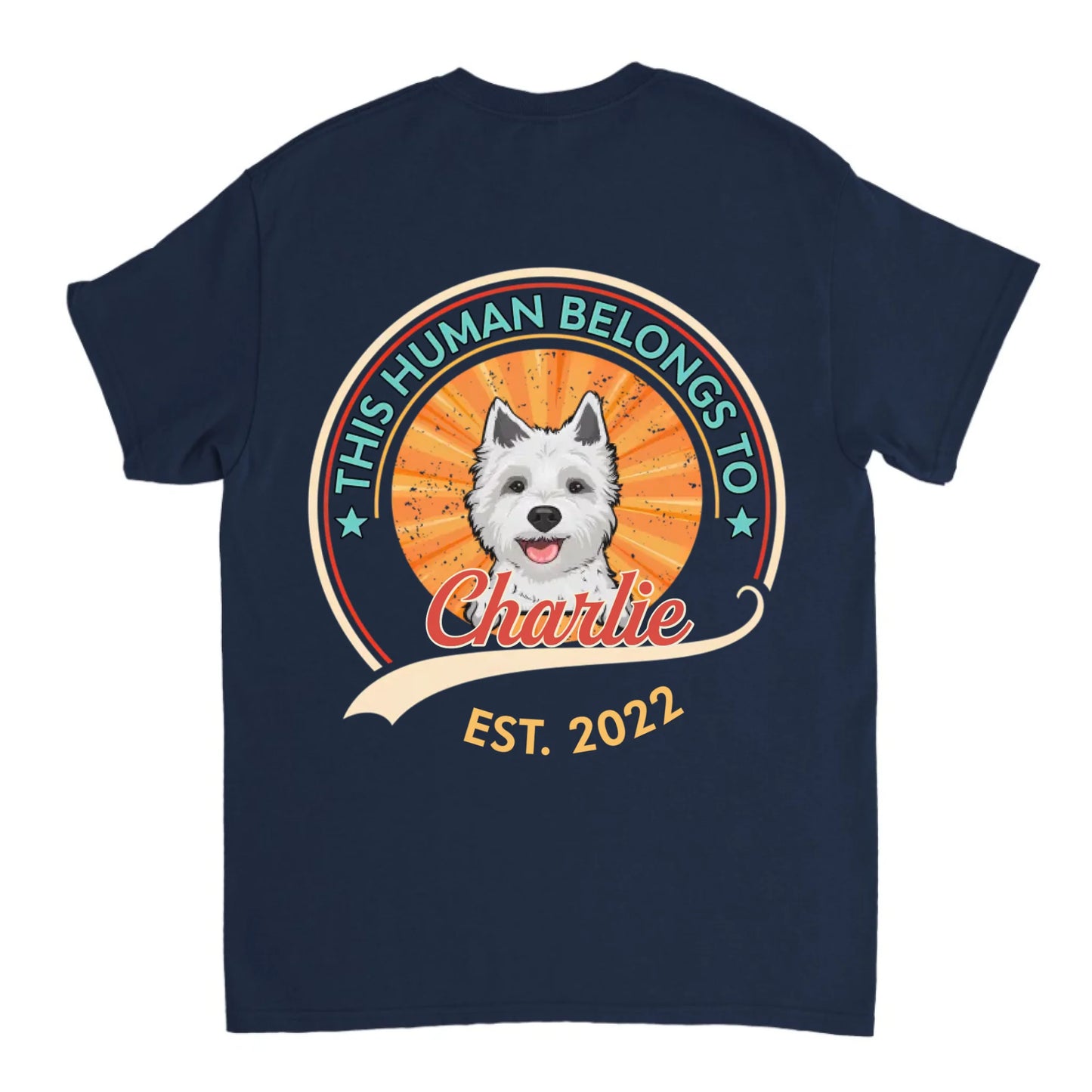 This Human Belongs To Dog - Personalized Unisex T-shirt, Sweatshirt, Hoodie - Gift For Dog Lovers