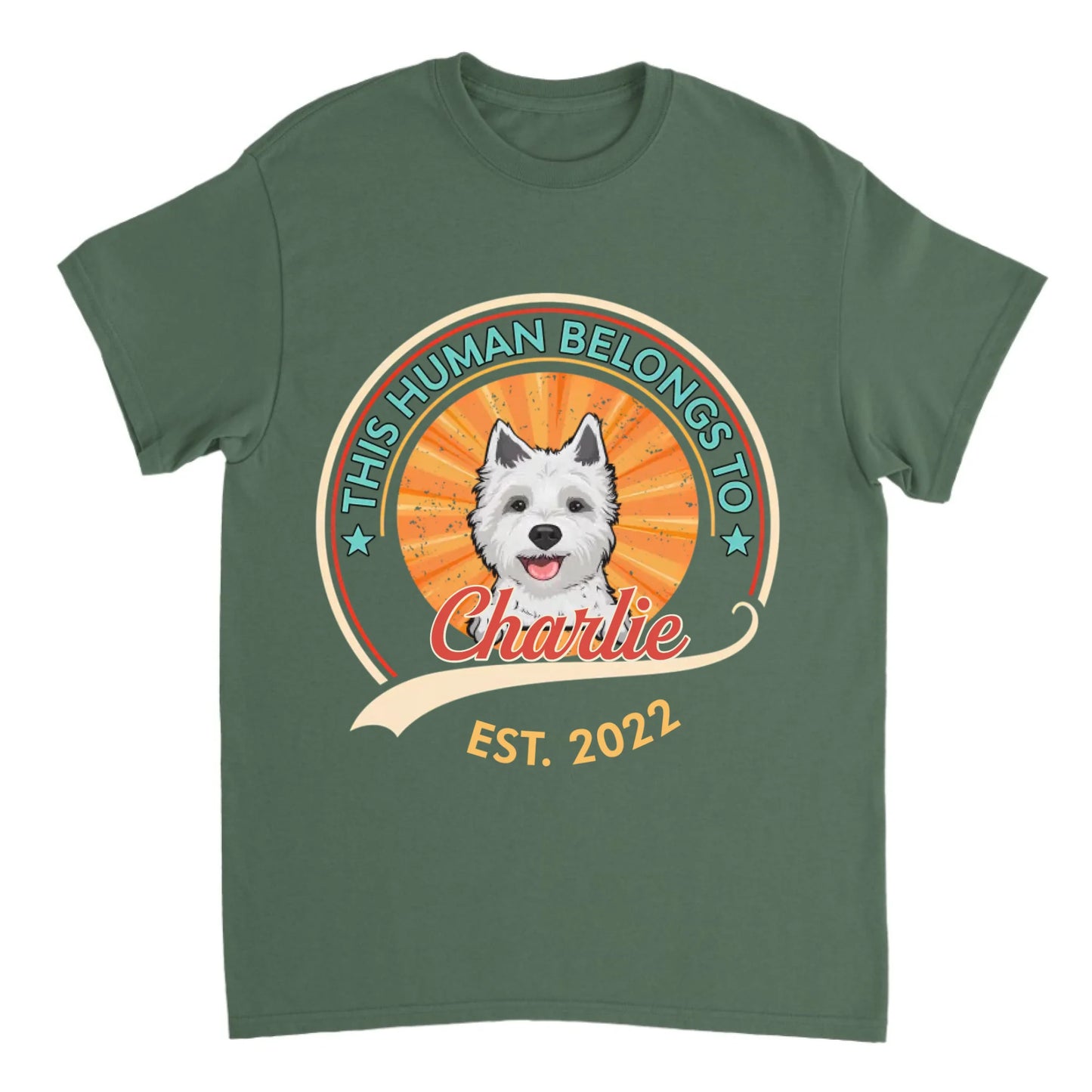 This Human Belongs To Dog - Personalized Unisex T-shirt, Sweatshirt, Hoodie - Gift For Dog Lovers