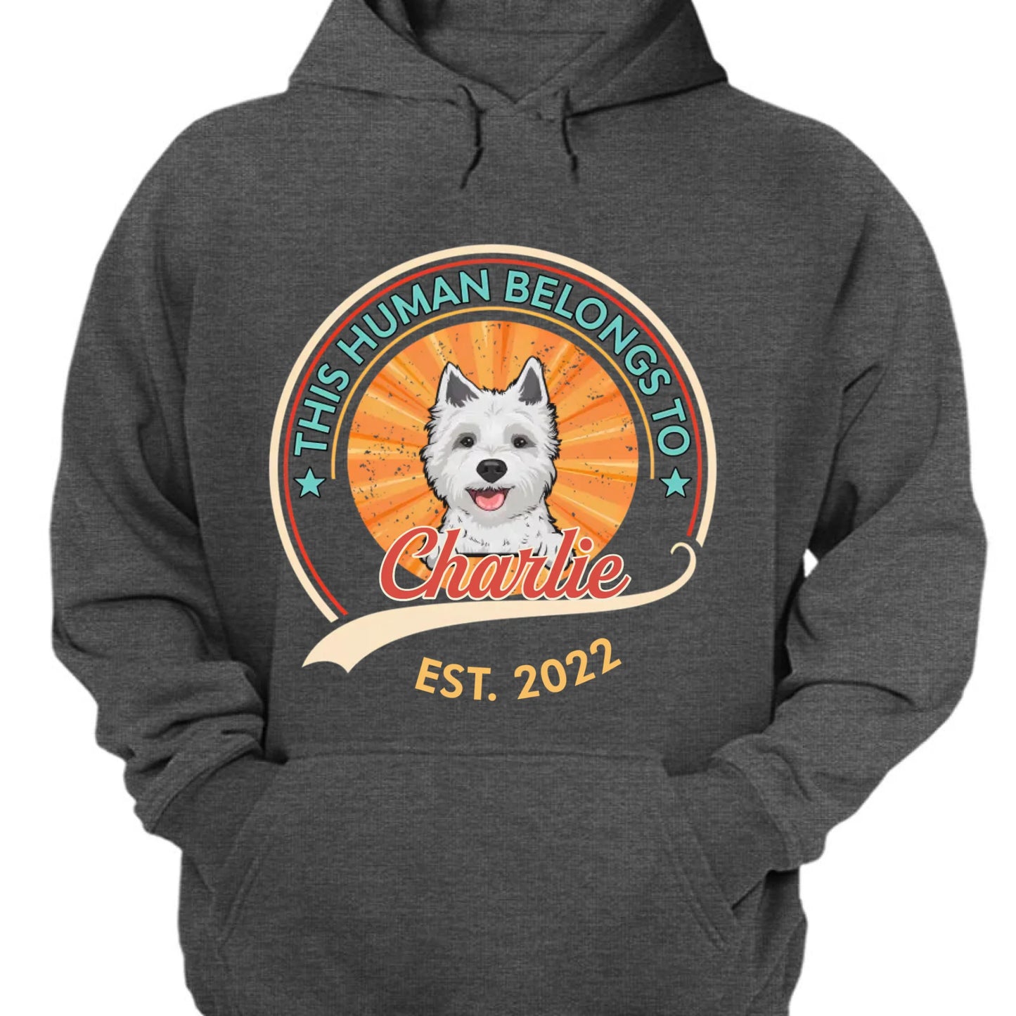 This Human Belongs To Dog - Personalized Unisex T-shirt, Sweatshirt, Hoodie - Gift For Dog Lovers