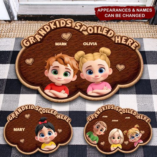 Grandkids Spoiled Here - Personalized Doormat