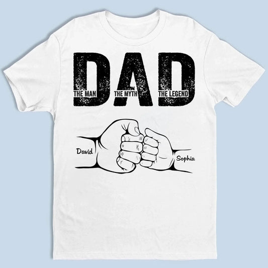 Love Papa - Personalized T-shirt - Gift For Dad, Father's Day Gift
