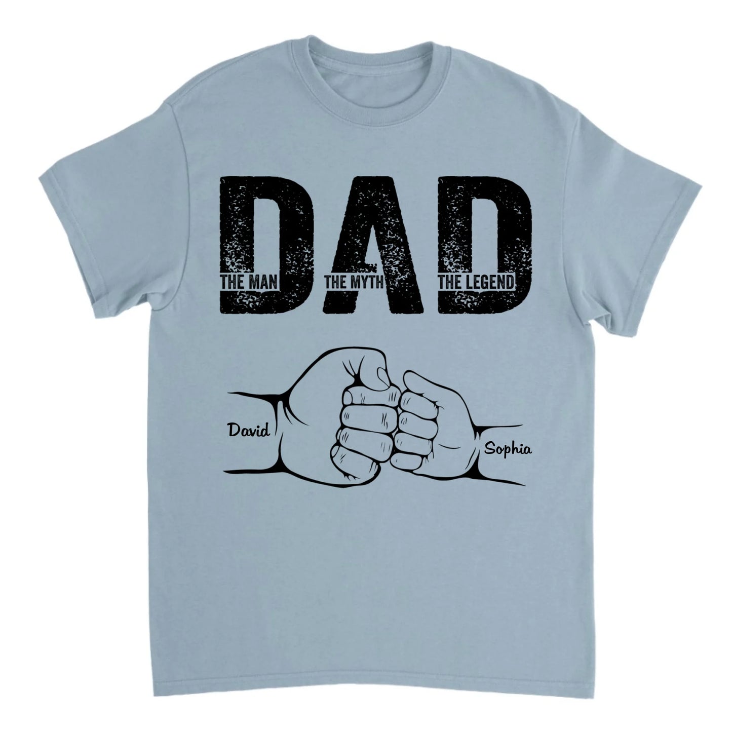 Love Papa - Personalized T-shirt - Gift For Dad, Father's Day Gift