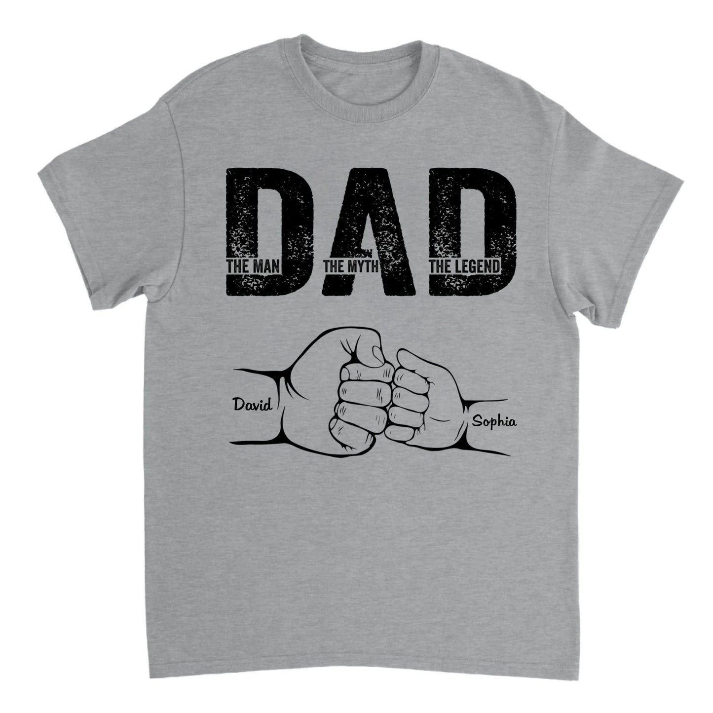 Love Papa - Personalized T-shirt - Gift For Dad, Father's Day Gift