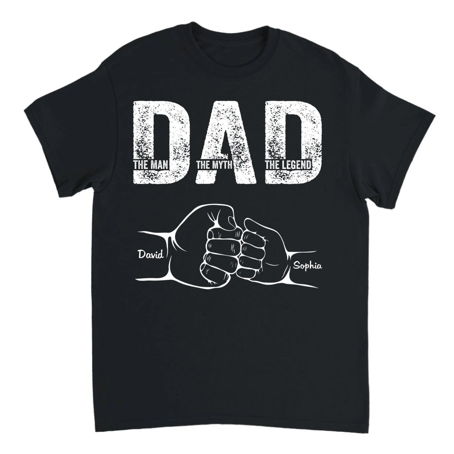 Love Papa 2 - Personalized T-shirt - Gift For Dad, Father's Day Gift