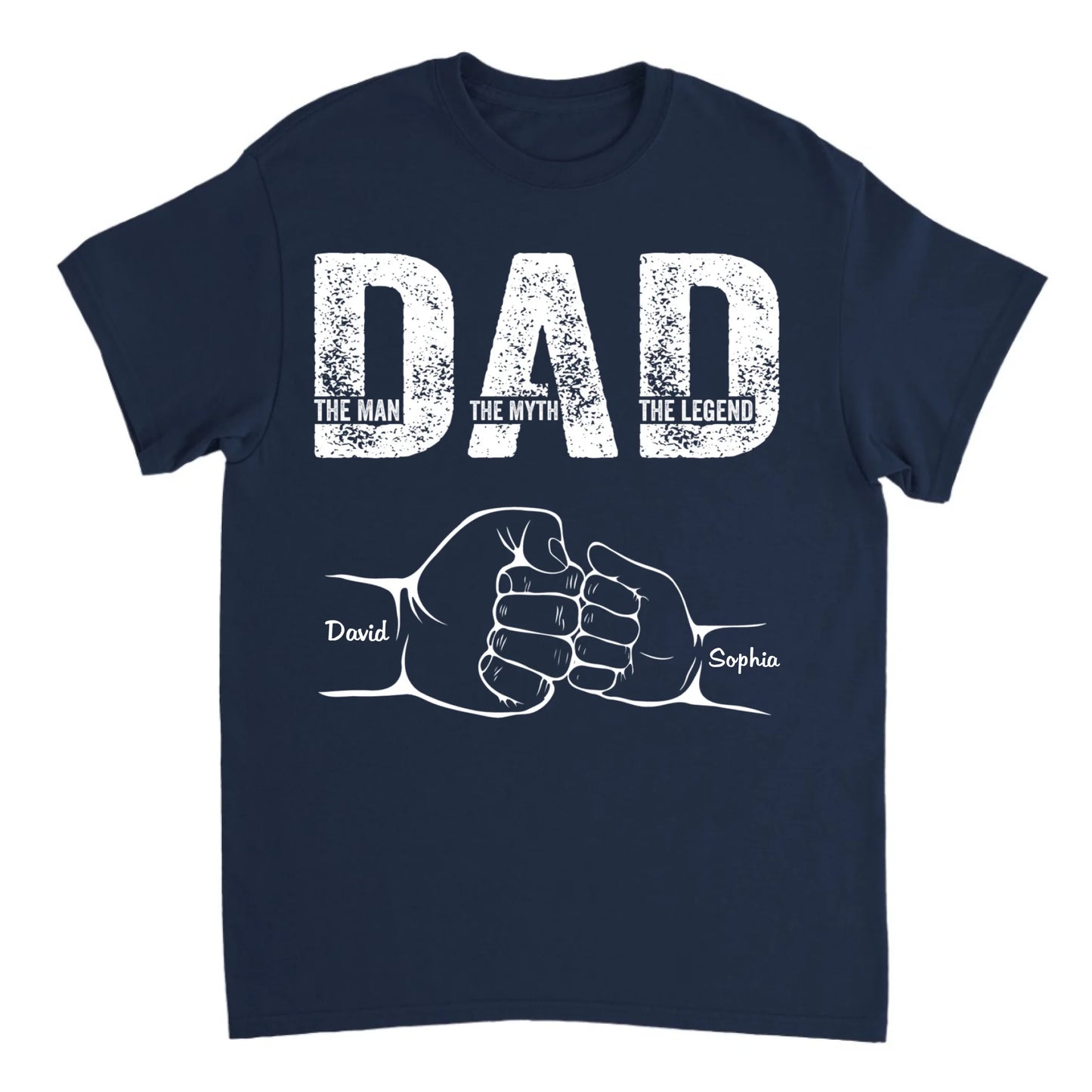 Love Papa 2 - Personalized T-shirt - Gift For Dad, Father's Day Gift