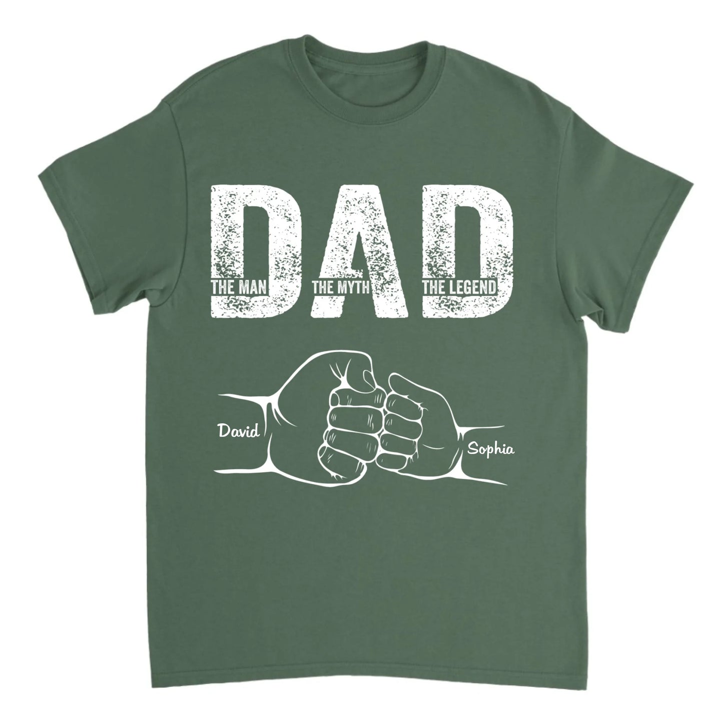 Love Papa 2 - Personalized T-shirt - Gift For Dad, Father's Day Gift