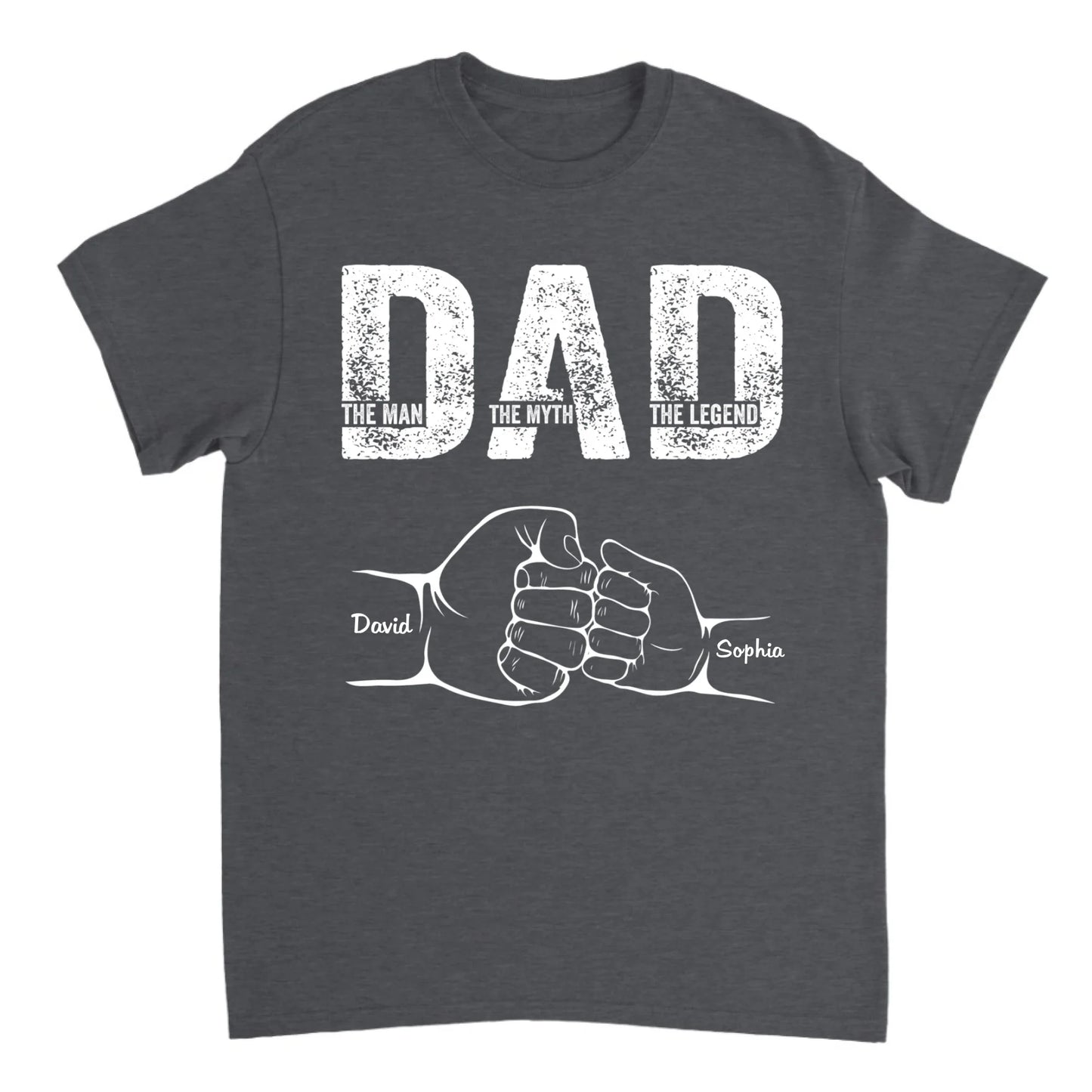 Love Papa 2 - Personalized T-shirt - Gift For Dad, Father's Day Gift