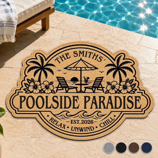Custom Back Garden Shaped Doormat