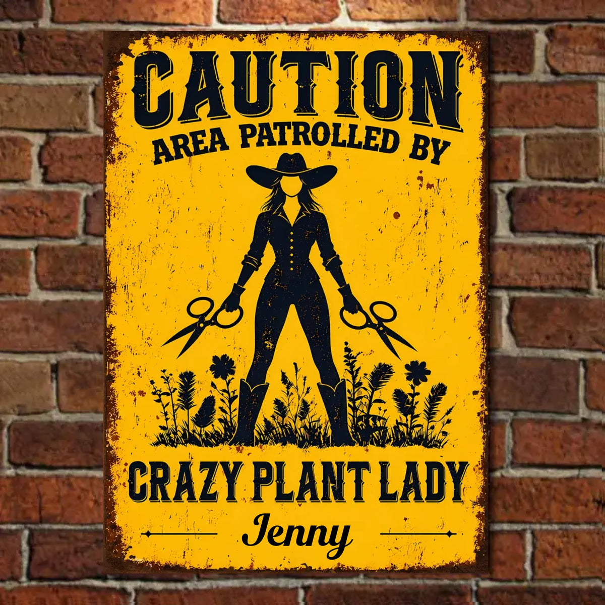 The Garden Sign For Her - Personalized Vertical Metal Sign