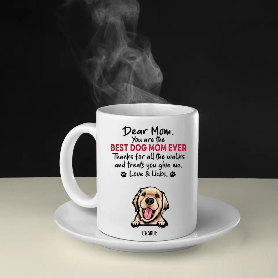 Gracias, caminar y tratar - Taza personalizada - Regalos para amantes de los perros 