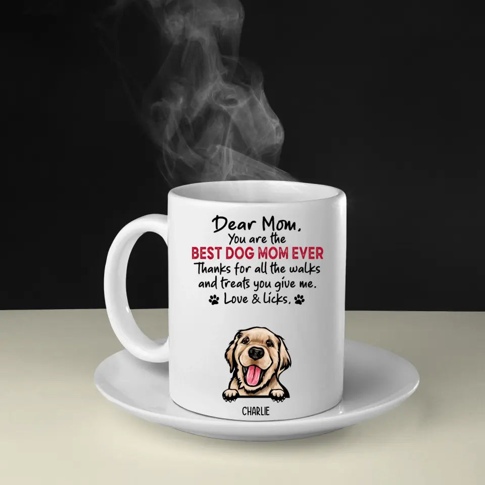 Gracias, caminar y tratar - Taza personalizada - Regalos para amantes de los perros 