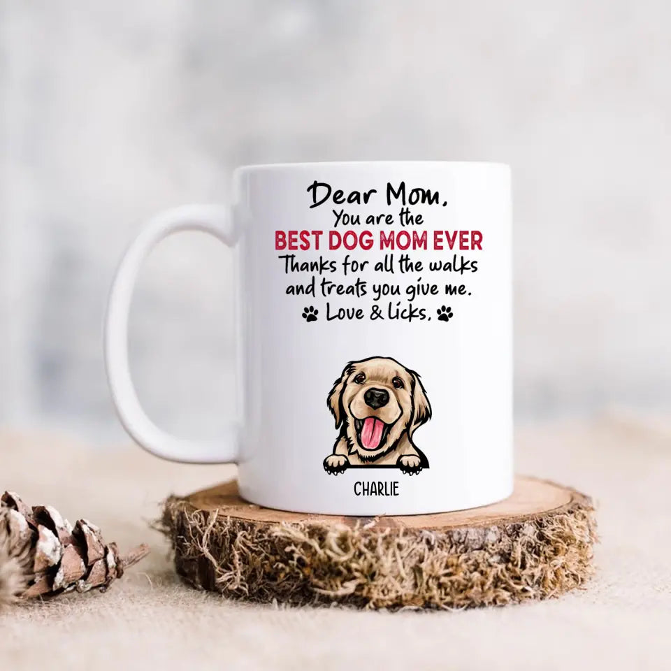 Gracias, caminar y tratar - Taza personalizada - Regalos para amantes de los perros 