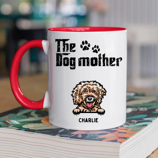 The Dog Father - Personalized Custom Accent Mug - Gifts For Dog Lovers