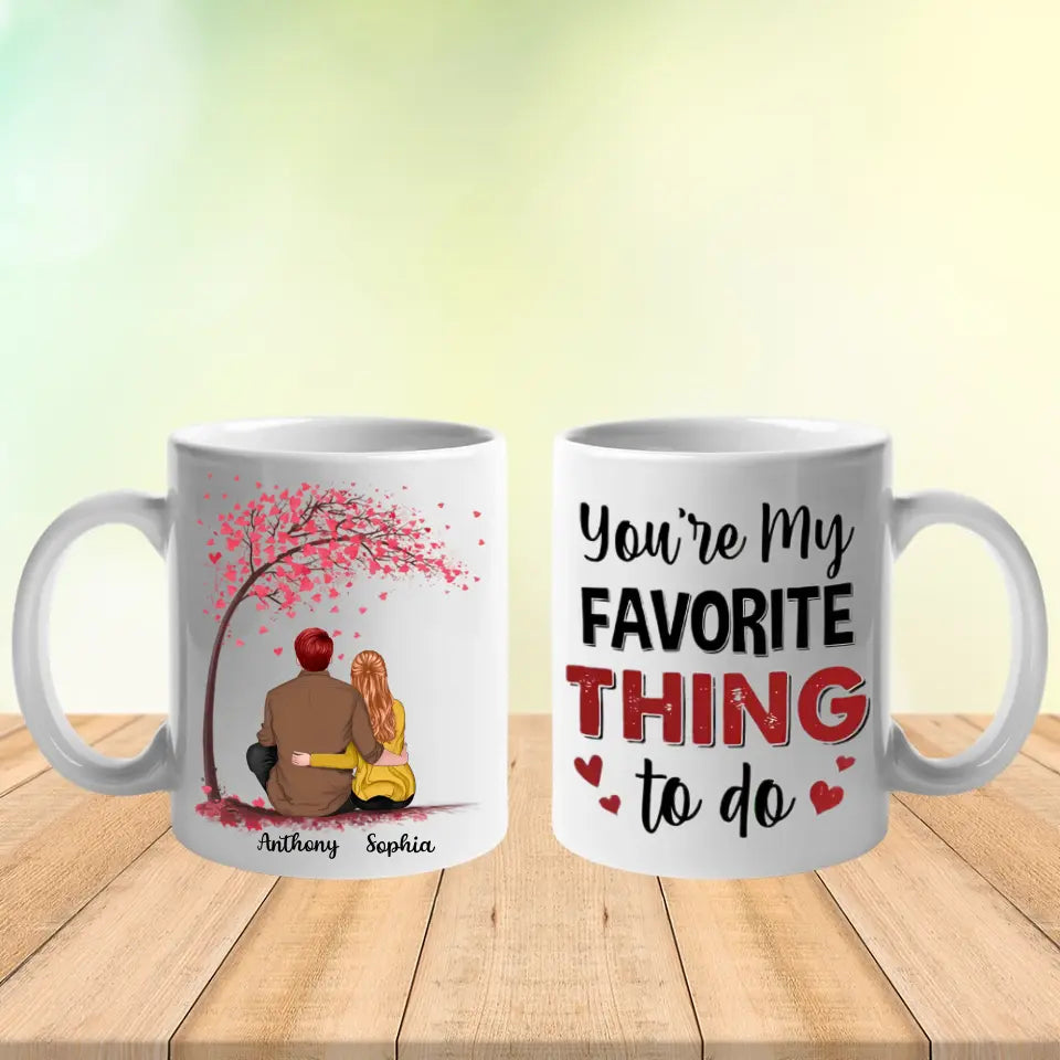 Eres mi actividad favorita - Taza personalizada - Regalo para marido, esposa, pareja 