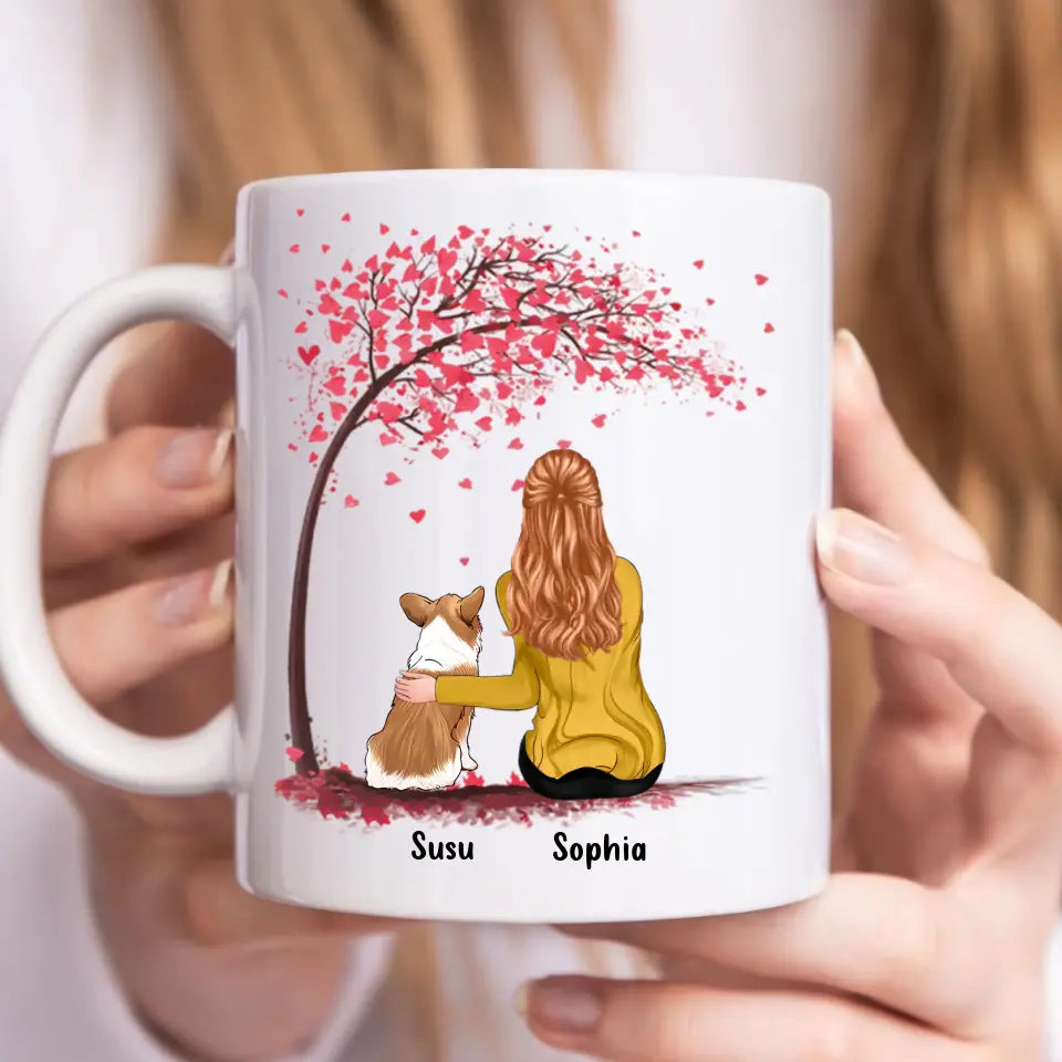 Mit Hunden ist das Leben besser – personalisierte Tasse – Geschenk für Hundeliebhaber 