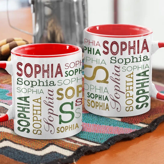 Warm Wishes For Christmas Atmosphere - Personalized Accent Mugs - Christmas Gift For Family Member